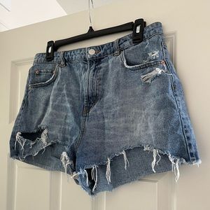 Wild Fable Distressed High Rise Jean Shorts